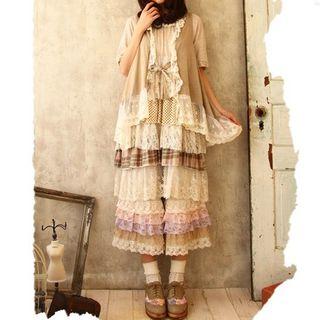 Lace Panel Vest