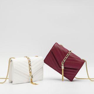 Chain Detail Satchel With Chain Strap