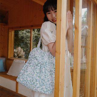 Floral Design Shoulder Bag Green - One Size