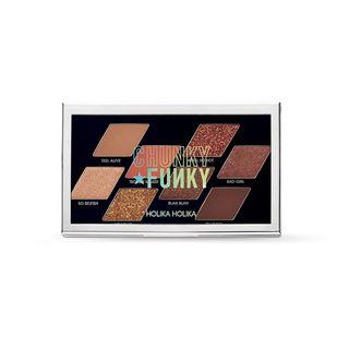 Holika Holika - Chunky Metal Shadow Palette Chunky Funky Collection - 2 Colors #01 Feel So Hot