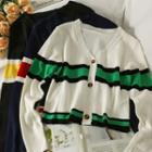 Striped Slim-fit Light Cardigan