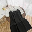 Set: Short-sleeve Shirt + Strappy Dress