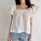 Off Shoulder Ruffled Shirt