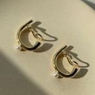 Faux Pearl Clip-on Earring 1 Pair - Clip On Earrings - As Shown In Figure - One Size