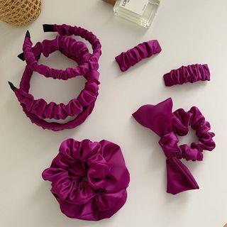 Shirred Fabric Headband / Hair Tie / Scrunchie (various Designs)