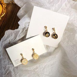 Gold Leaf Resin Dangle Earring