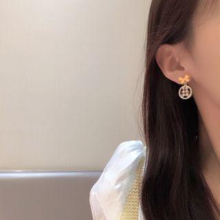 Bear Chenille Alloy Dangle Earring