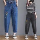 Embroidery Harem Jeans