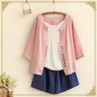 Elbow-sleeve Light Jacket