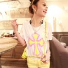 Short-sleeve Studded T-shirt