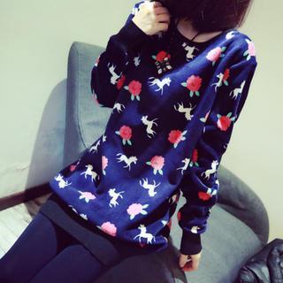 Pattern Long Pullover