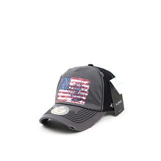 Distressed Color-block Cap