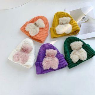 Bear Chenille Knit Beanie