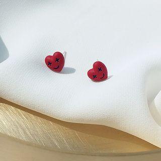 Alloy Heart Earring 1 Pair - Ancient Spirit -