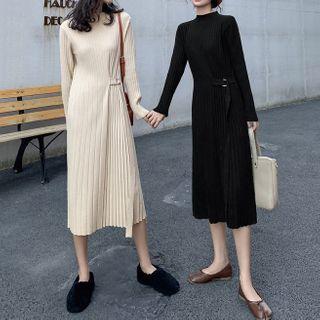 Belted Midi Knit Dress