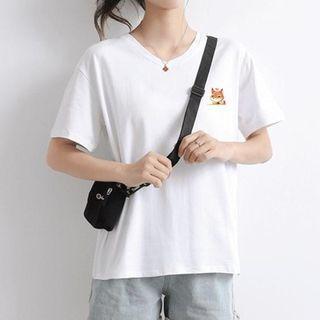 Short Sleeve Animal Print T-shirt