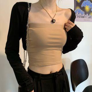 Plain Tube Top / Cardigan