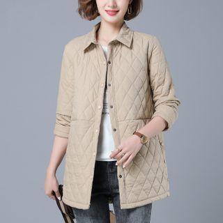 Quilted Button-up Jacket