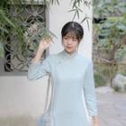 Traditional Chinese Long-sleeve Dress