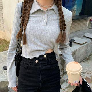 Polo-neck Knit Top / Denim Short / Mini A-line Skirt / Pants