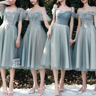 Mesh Midi A-line Cocktail Dress (various Designs)
