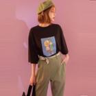 Palmtree And Soda Printed Oversized T-shirt Vol.27