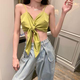 Bow Camisole Top Green - One Size