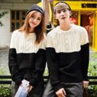 Two Tone Couple Matching Sweater