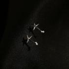 Silver Star Earring 1 Pair - Earrings - Star - One Size