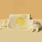 Faux Leather Rabbit Print Crossbody Bag / Bucket Bag
