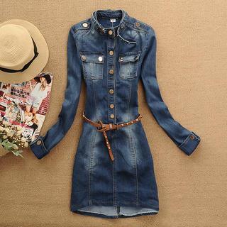 Washed Denim Dress