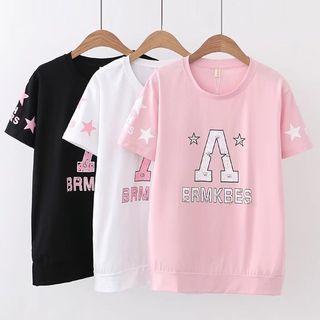 Ball Stud Printed Short-sleeve T-shirt