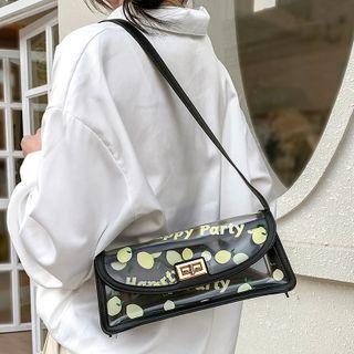 Lemon Print Pvc Crossbody Bag