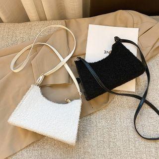 Plain Fluffy Crossbody Bag