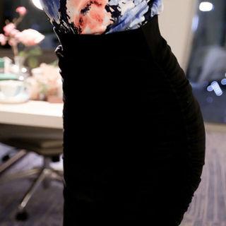 Ruched-side Skirt