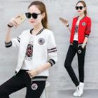Set: Short-sleeve T-shirt + Zip Jacket + Sweatpants