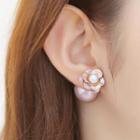 Double Stud Flower Earrings