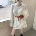 Pointelle Knit Sweater / Belt Bag / Slipdress
