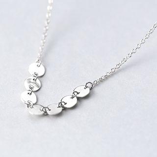 925 Sterling Silver Disc Necklace