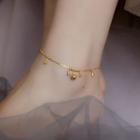 Bell Fringed Stainless Steel Anklet 1 Pc - Gold - One Size