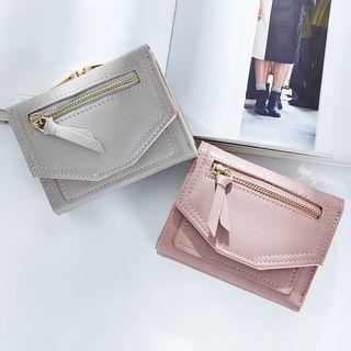 Zip Faux-leather Wallet