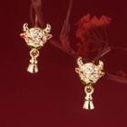 Ox Sterling Silver Dangle Earring