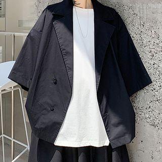 Single-breasted 3/4-sleeve Blazer