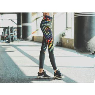Geometric Printed Yoga Pants
