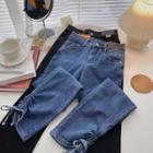 Drawcord High-waist Jeans