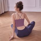 Cross-back Sports Camisole Top / Set