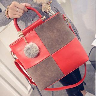 Bobble Colour Block Shoulder Bag