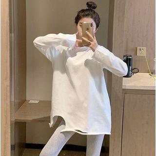 Distressed Asymmetric T-shirt