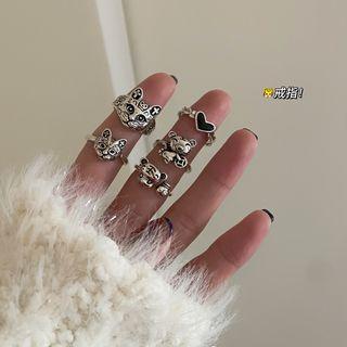 Tiger / Heart Stainless Steel Open Ring (various Designs)