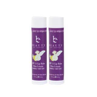 Beauty By Earth - Pi A Colada Lip Balm (spf 15)  Pack Of Two